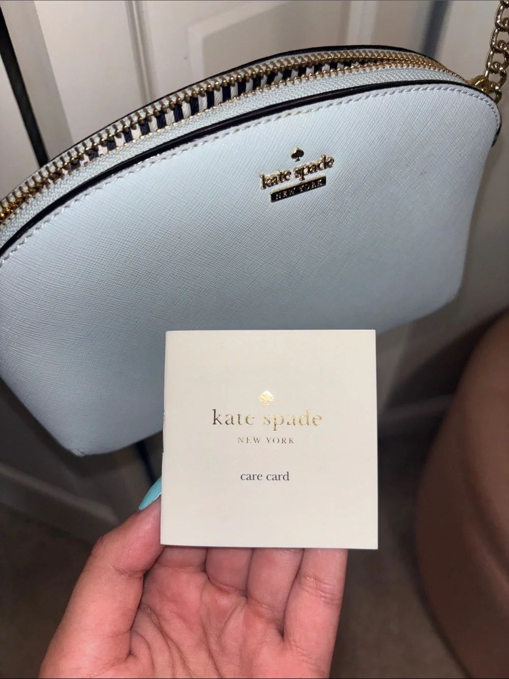 kate spade pastel blue crossbody bag